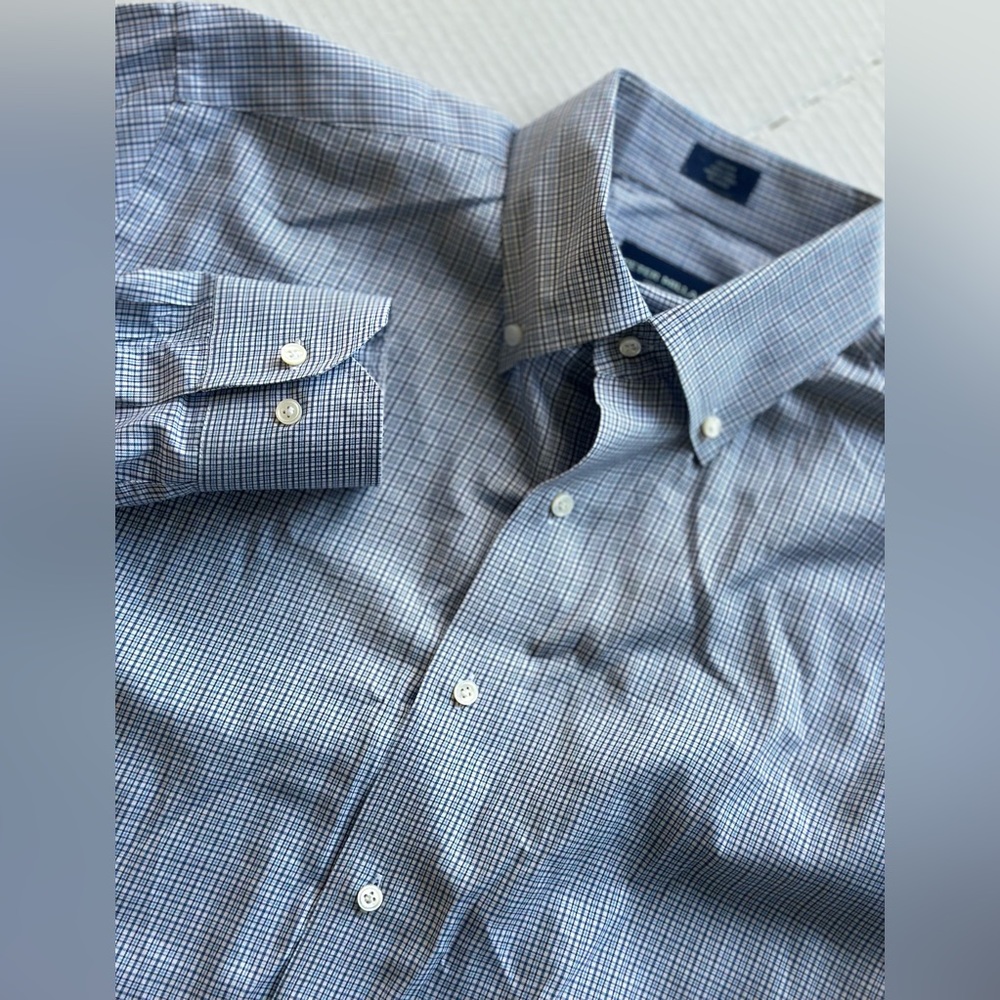 Peter Millar Men's M Collection Flex Finish‎ Button Down Cotton Plaid